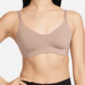 Set of 2 - Nike Alate Light Support Padded Sports Bra Nude Dri-Fit SIZE M (C-E)